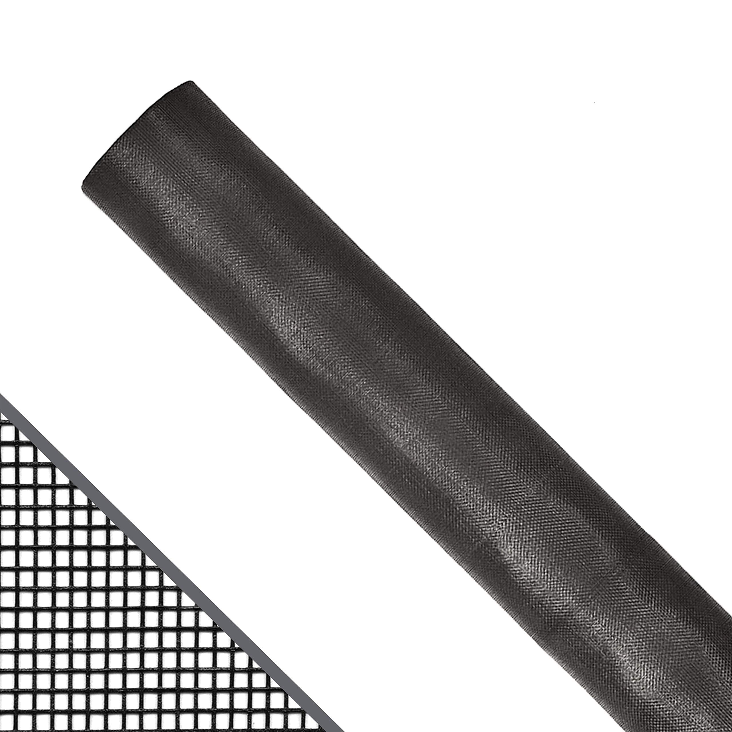 Adfors 36 In. X 100 Ft. Diy Fiberglass Window Screen Replacement || Screen Door || Screen Repair Kit || Adjustable Window Screen
