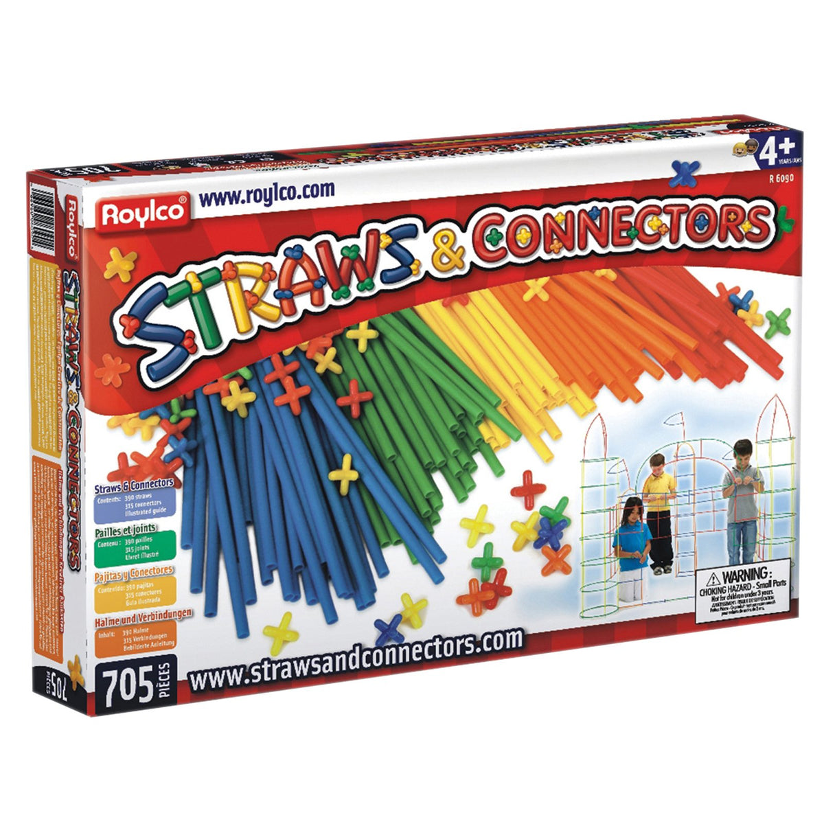 Roylco Straws And Connectors 705 Piece Set