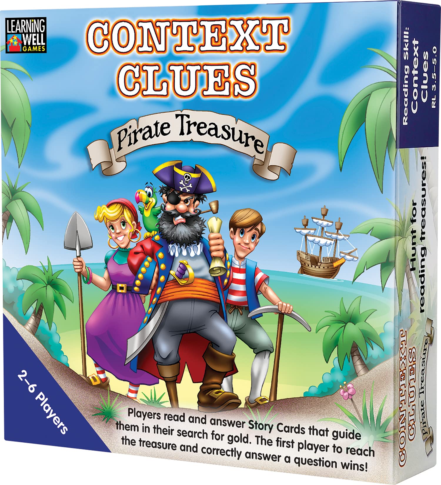 Edupress Learning Well Games Context Clues Game Blue Level-Pirate Treasure Game