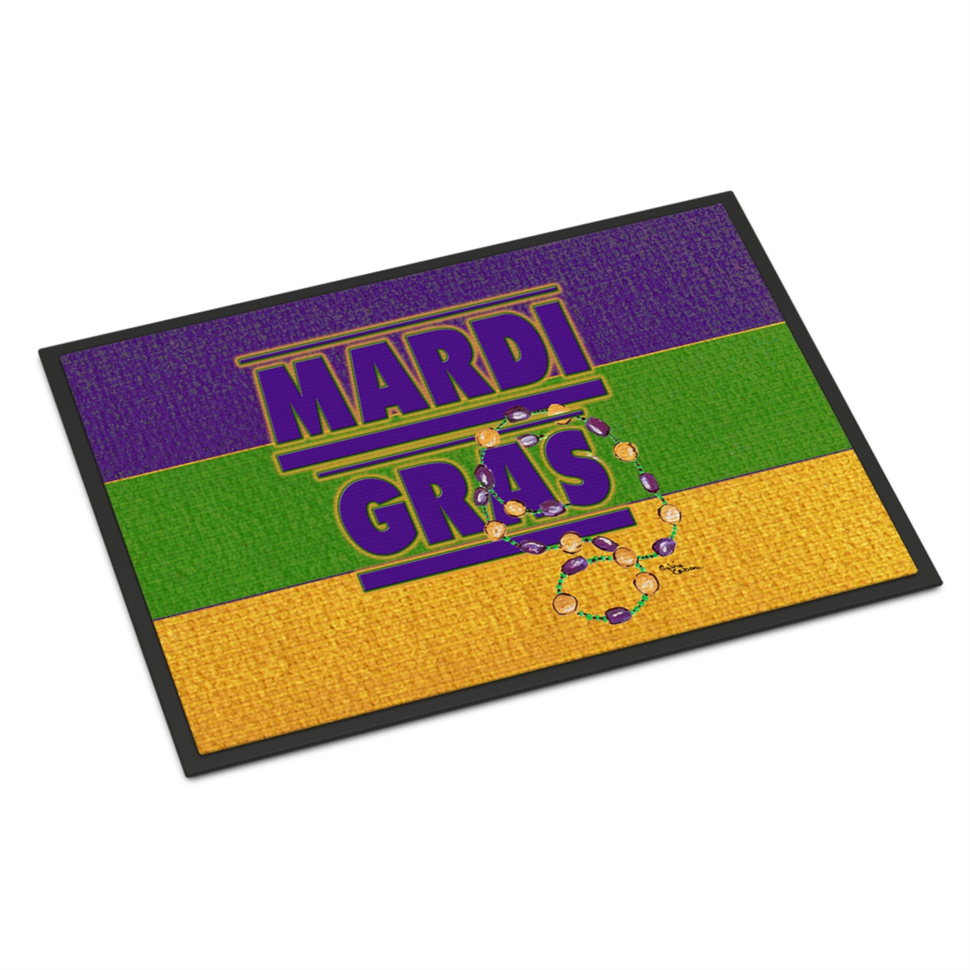 'Caroline'S Treasures 8388Mat Mardi Gras Indoor Or Outdoor Doormat, 18'''' X 27'''', Multicolor''