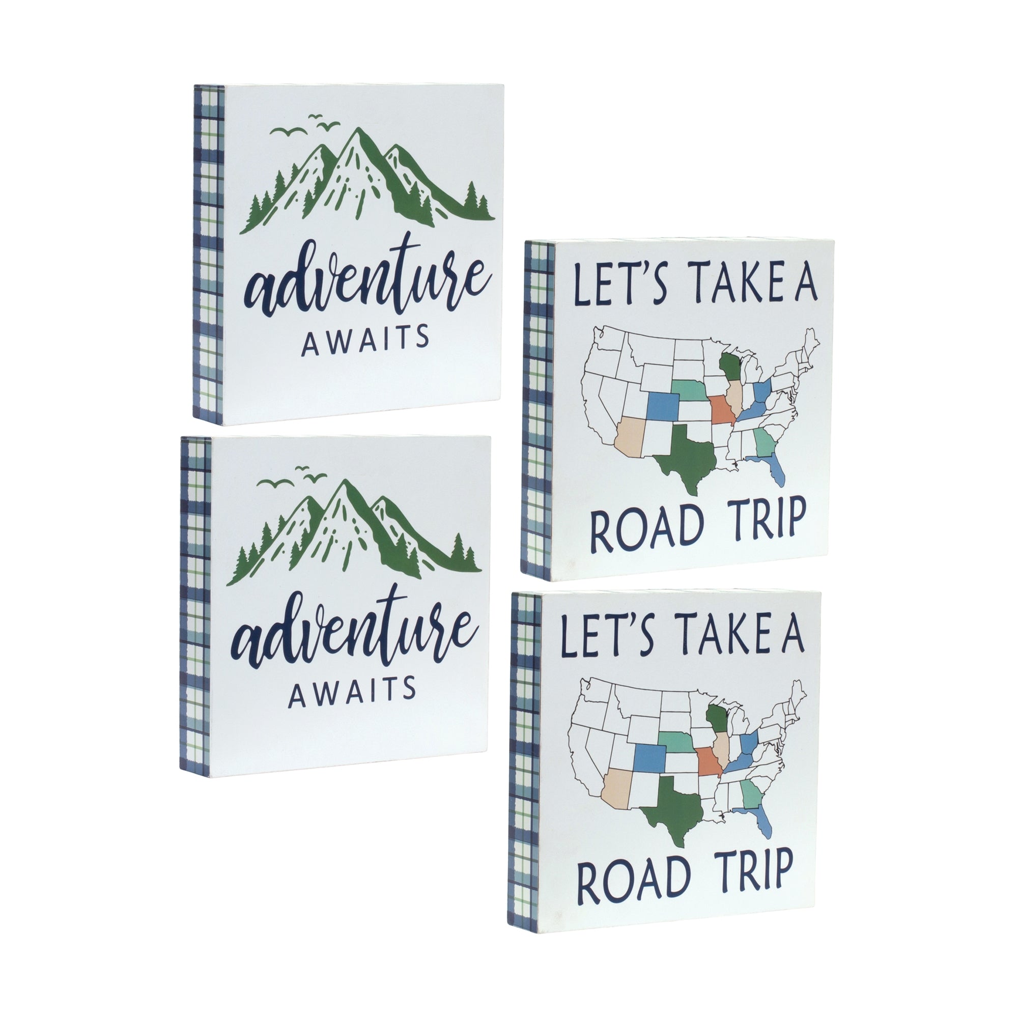 Adventure Sign (Set Of 4)