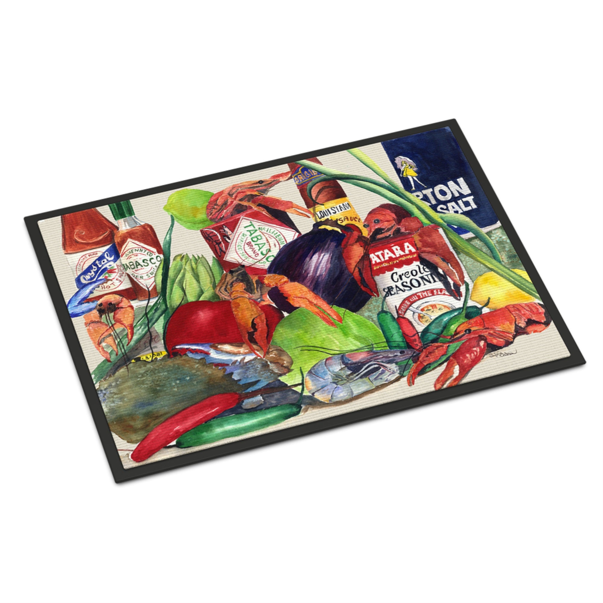 'Caroline'S Treasures Louisana Spices Indoor Or Outdoor Mat, 24'''' X 36'''', Multicolor''