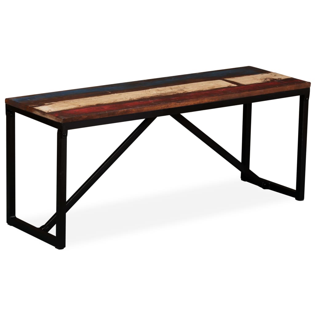 Vidaxl Bench Solid Reclaimed Wood 43.3''X13.8''X17.7''