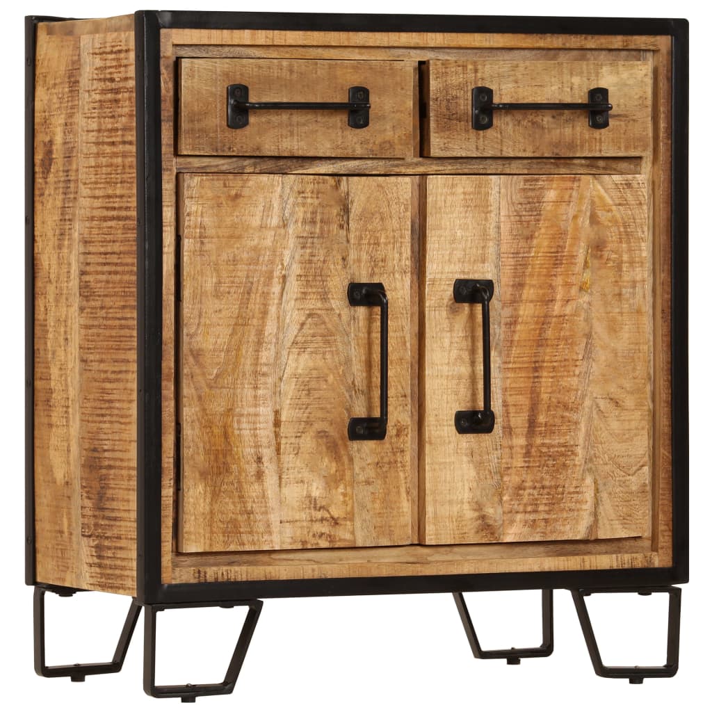 Vidaxl Sideboard 25.6''X11.8''X27.6'' Solid Mango Wood