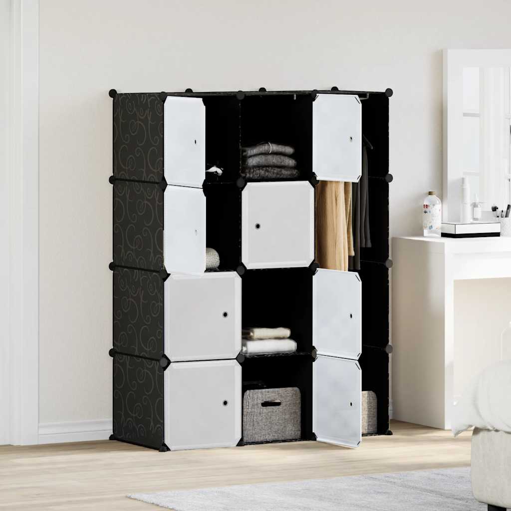 Vidaxl Modular Cabinet With 9 Compartments 14.6''X45.3''X59.1''