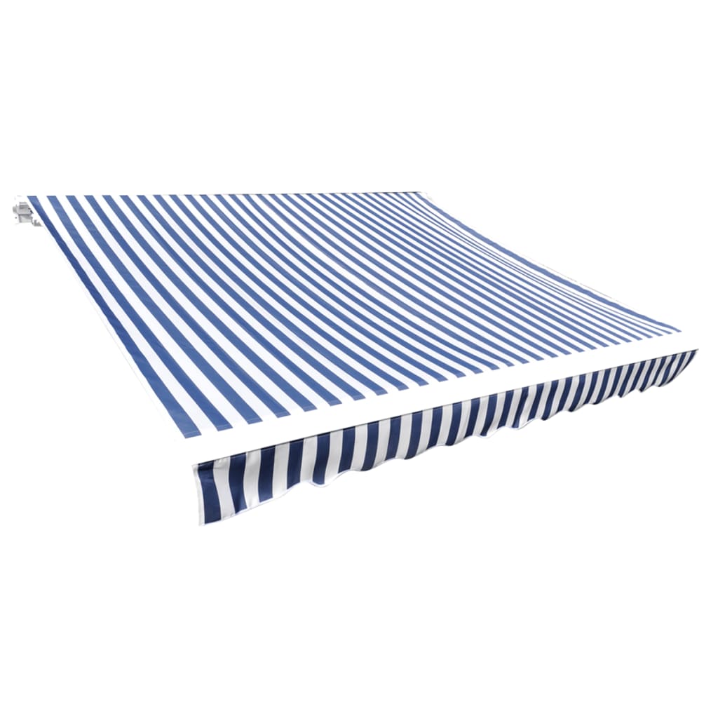 Awning Top Canvas Blue & White 9' 10''X8' 2'' (Frame Not Included)
