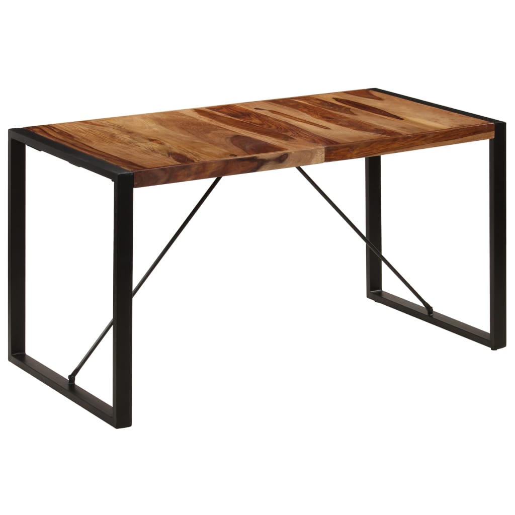 Vidaxl Dining Table 55.1''X27.6''X29.5'' Solid Sheesham Wood