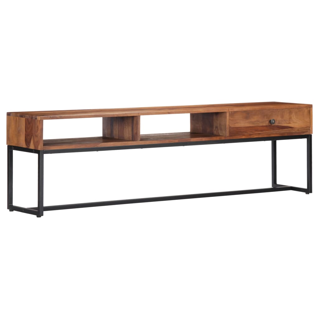 Vidaxl Tv Cabinet 63''X11.8''X17.7'' Solid Sheesham Wood