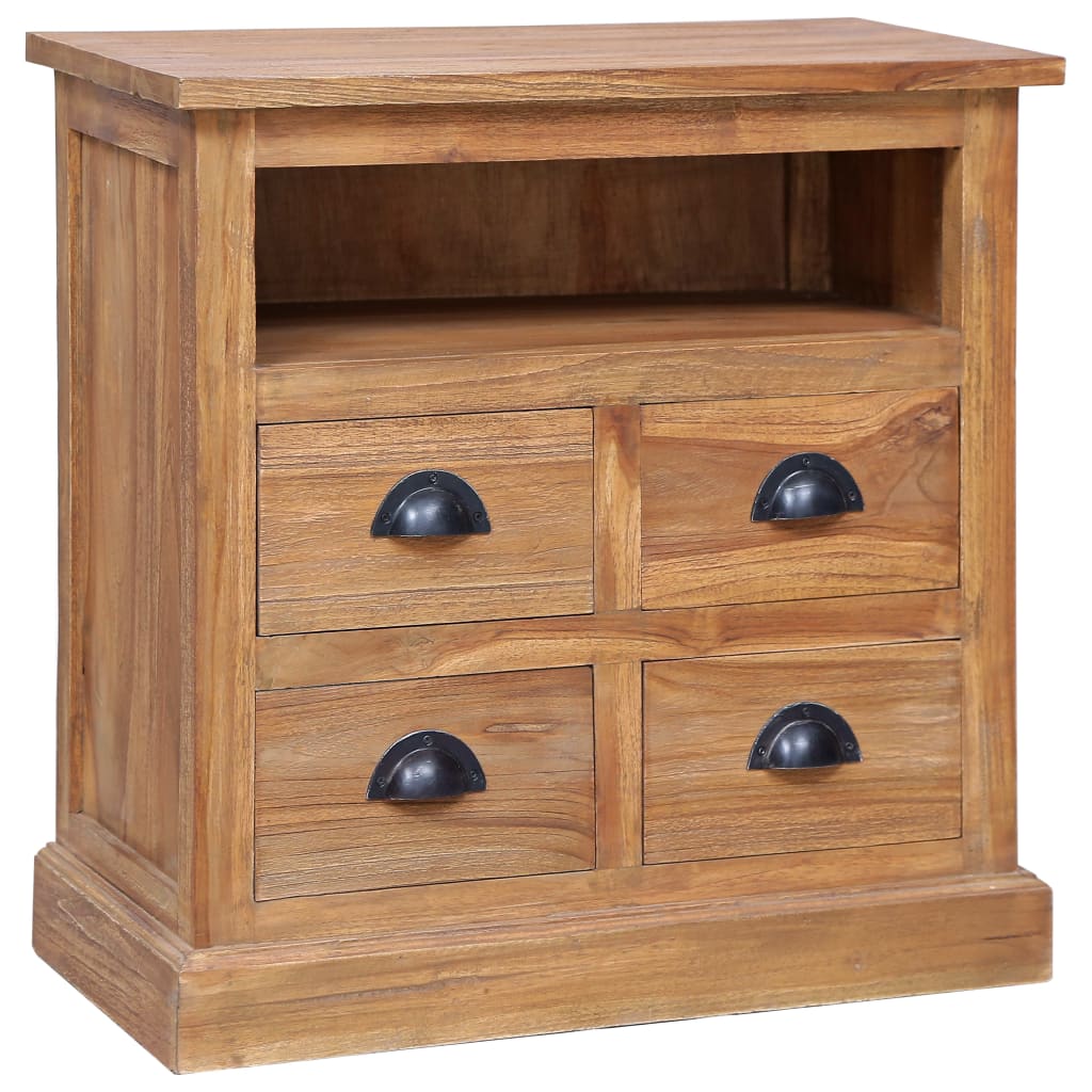 Vidaxl Side Cabinet 23.6''X11.8''X23.6'' Solid Teak