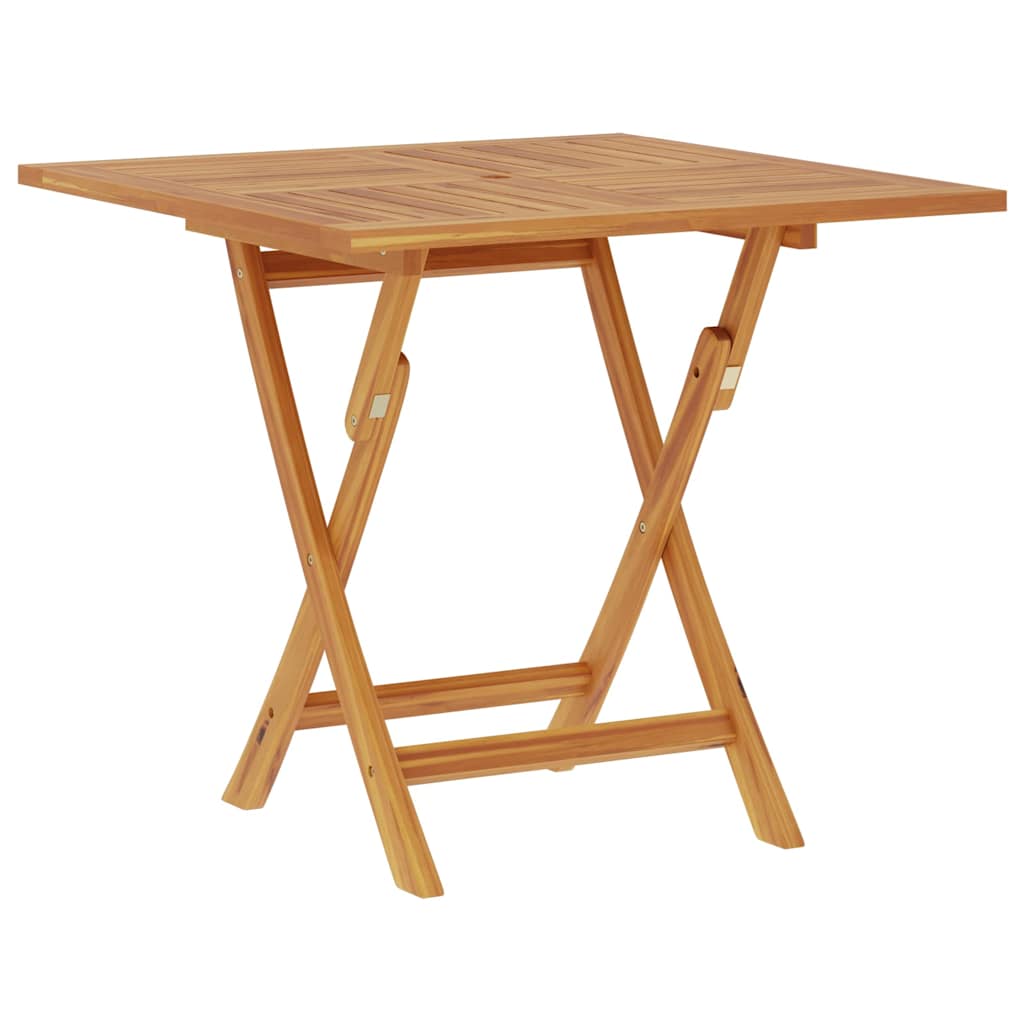 Vidaxl Folding Patio Table 33.5''X33.5''X29.9'' Solid Teak Wood