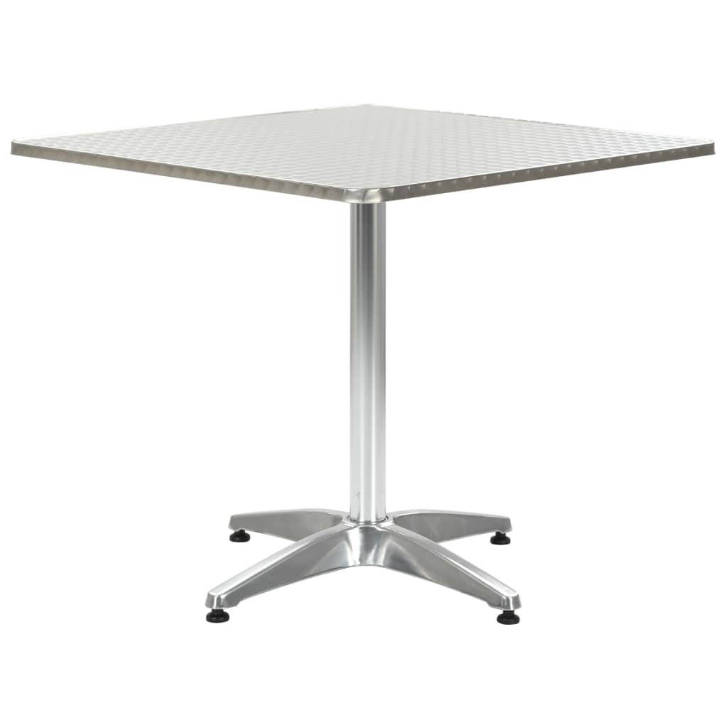 Vidaxl Patio Table Silver 31.5''X31.5''X27.6'' Aluminum