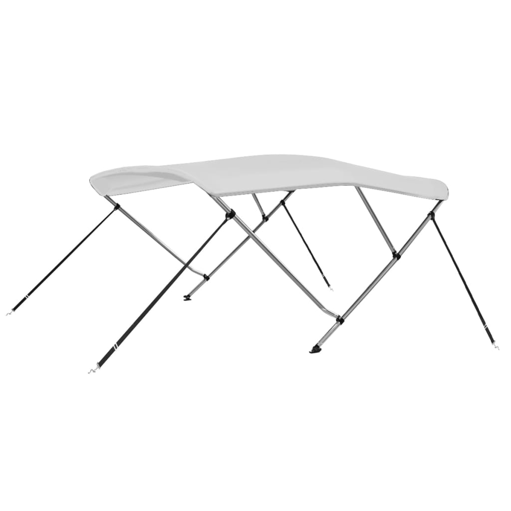 Vidaxl 3 Bow Bimini Top White 72''X77.2''X53.9''