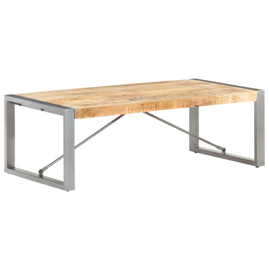 Vidaxl Coffee Table 47.2''X23.6''X15.7'' Rough Mango Wood