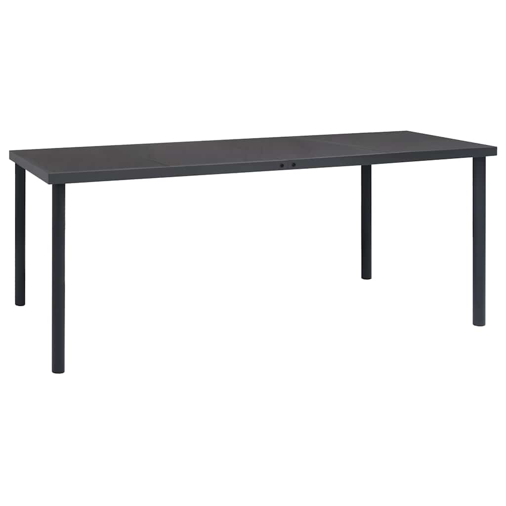 Vidaxl Patio Dining Table Anthracite 74.8''X35.4''X29.1'' Steel