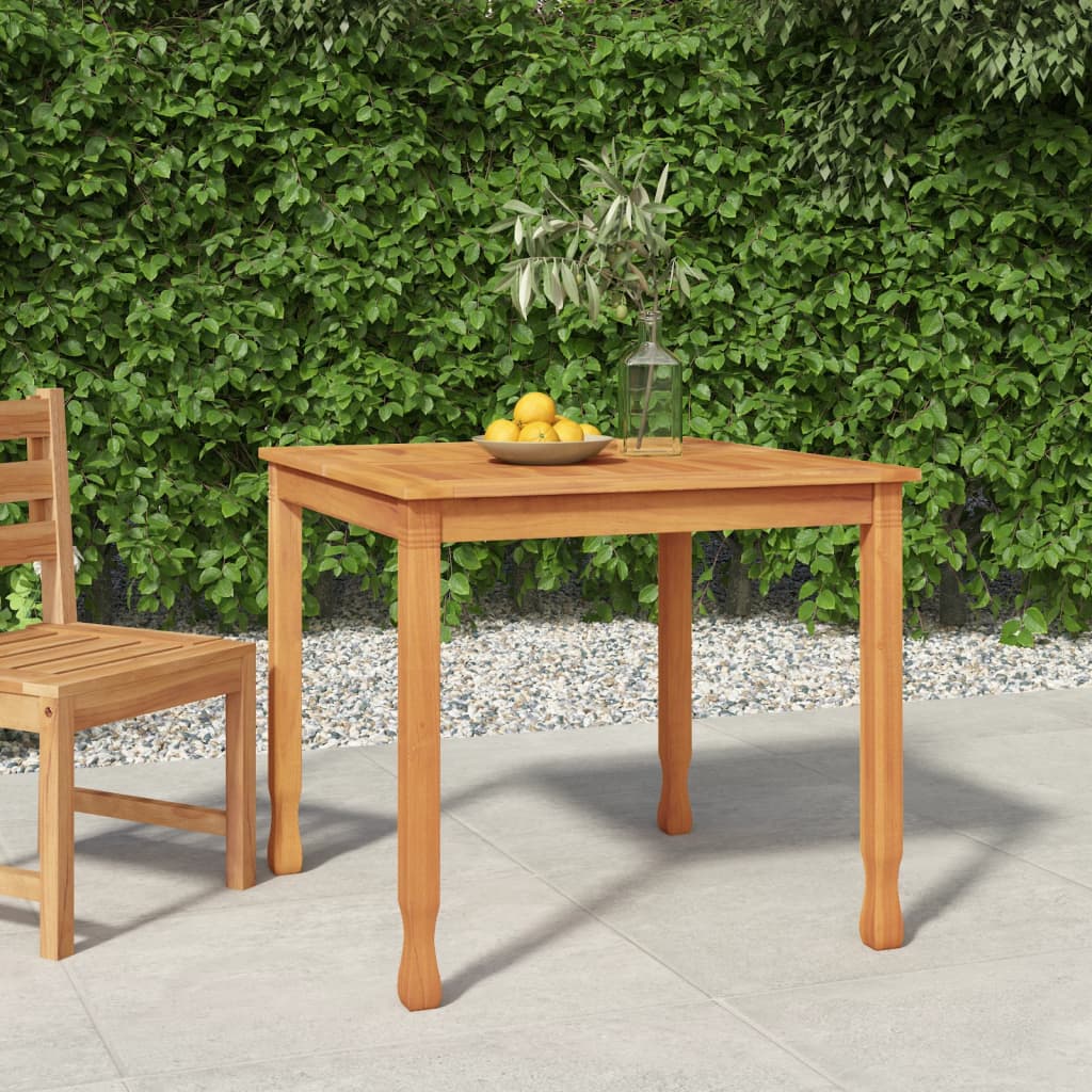 Vidaxl Patio Dining Table 33.5''X33.5''X29.5'' Solid Wood Teak
