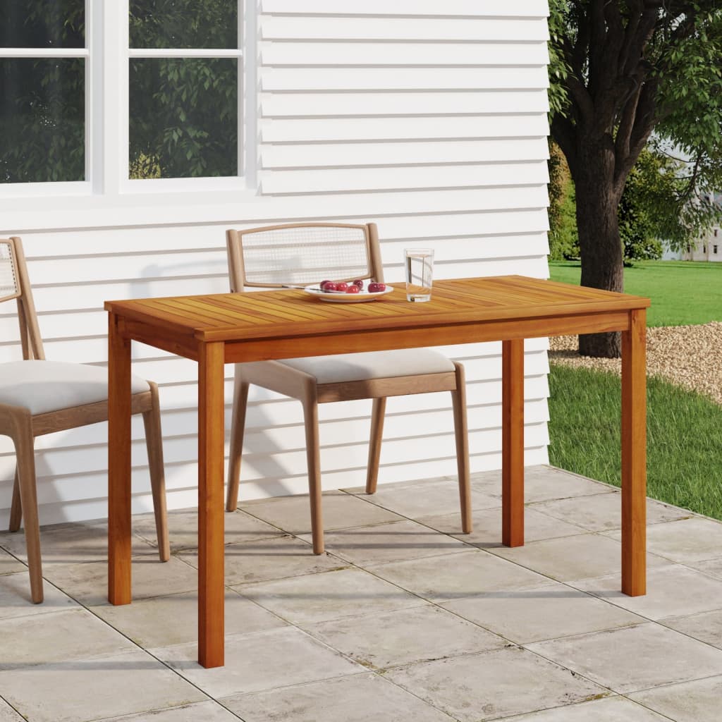 Vidaxl Patio Table 43.3''X21.7''X26.4'' Solid Wood Acacia