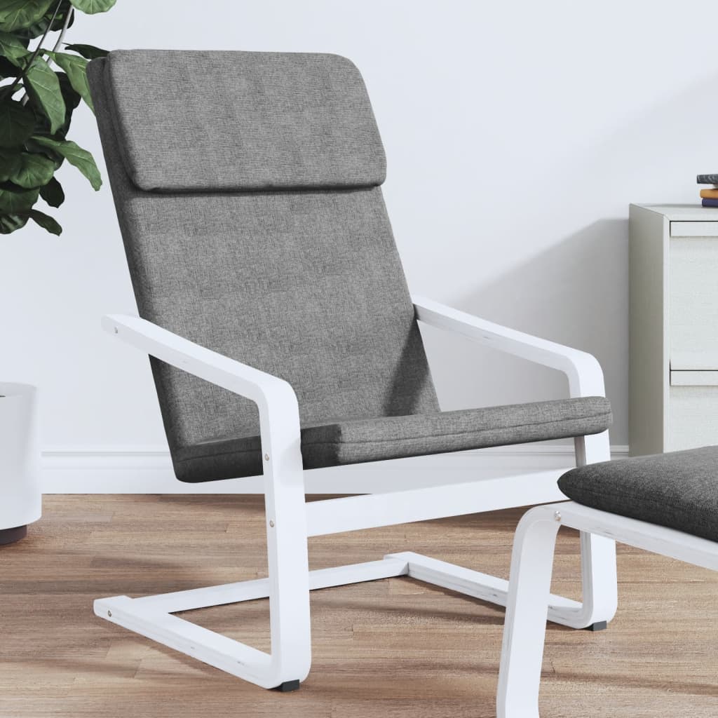 Vidaxl Relaxing Chair Dark Gray Fabric
