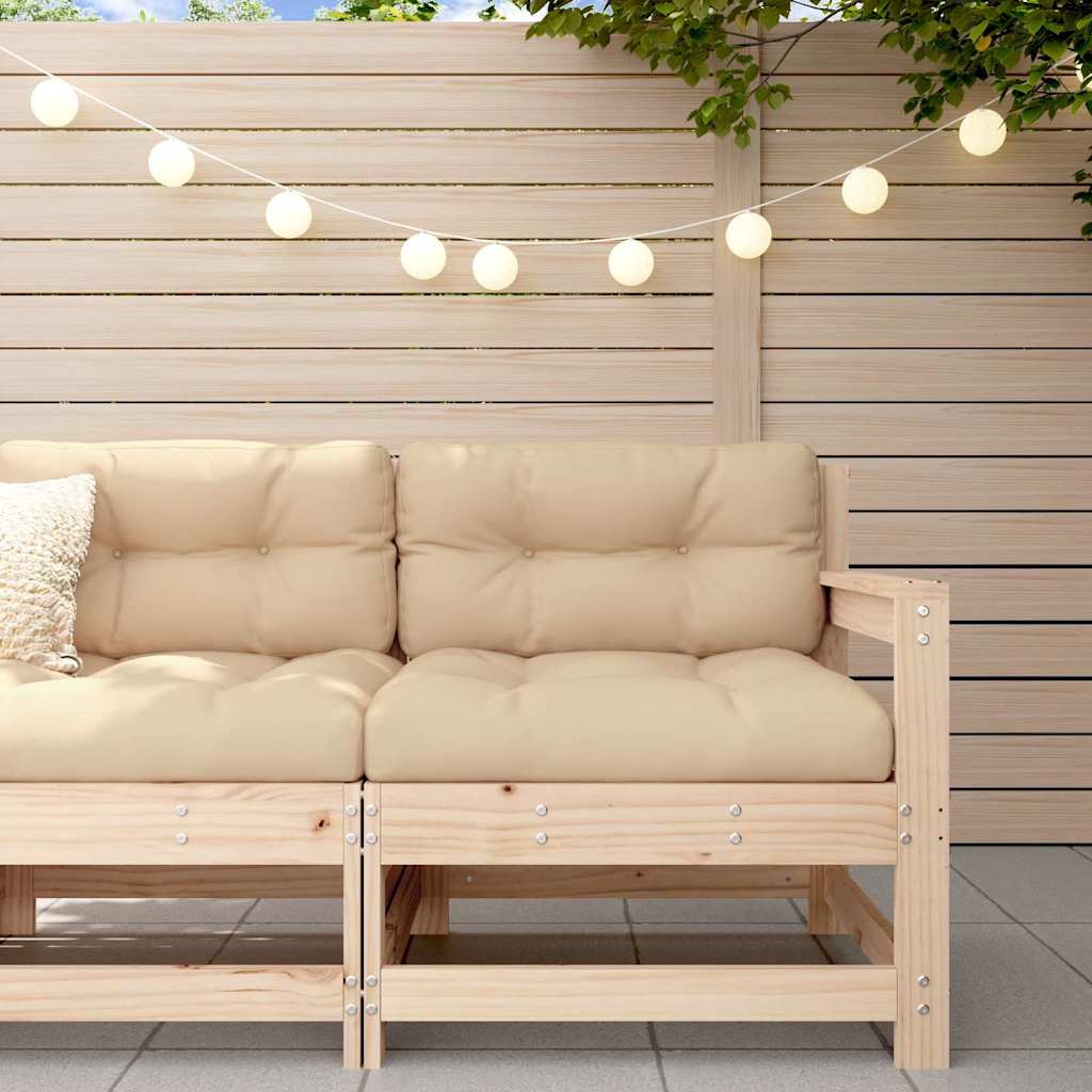 Vidaxl Patio Chair With Cushions Solid Wood Pine