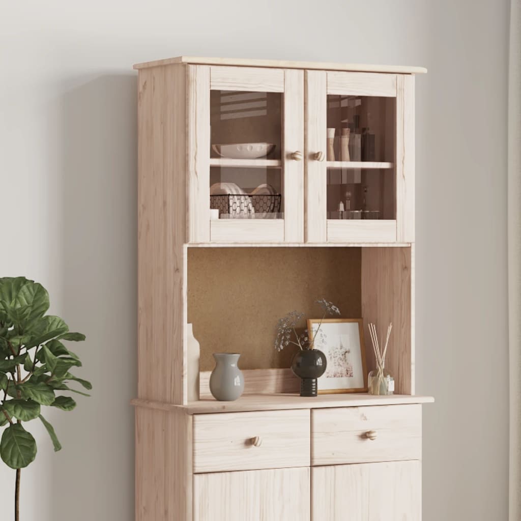 Vidaxl Dresser Top Alta 30.3''X11.8''X36.2'' Solid Wood Pine
