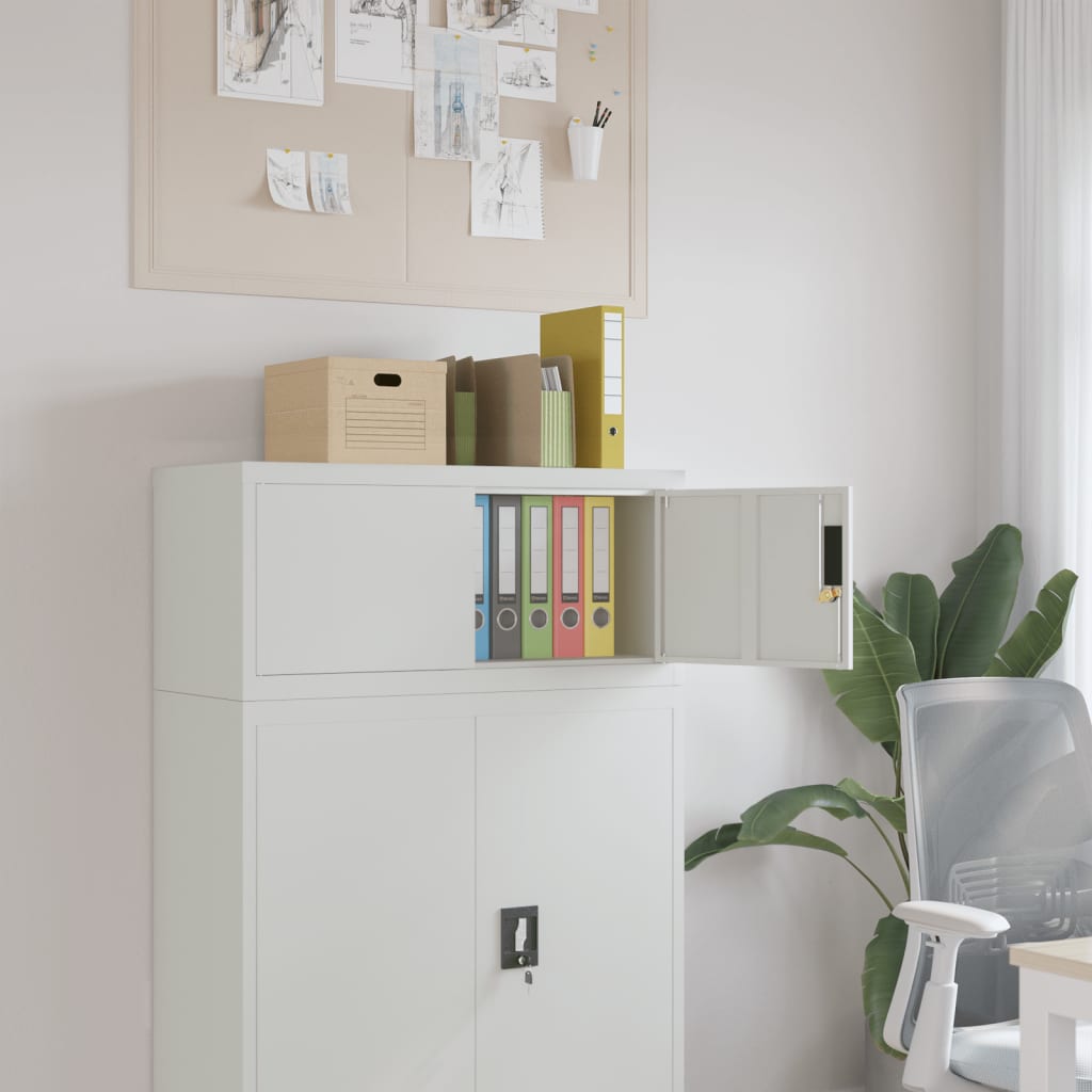 Vidaxl File Cabinet Light Gray 35.4''X15.7''X15.7'' Steel