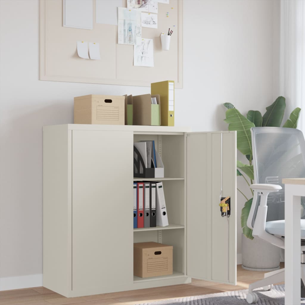 Vidaxl File Cabinet White 35.4''X15.7''X41.3'' Steel
