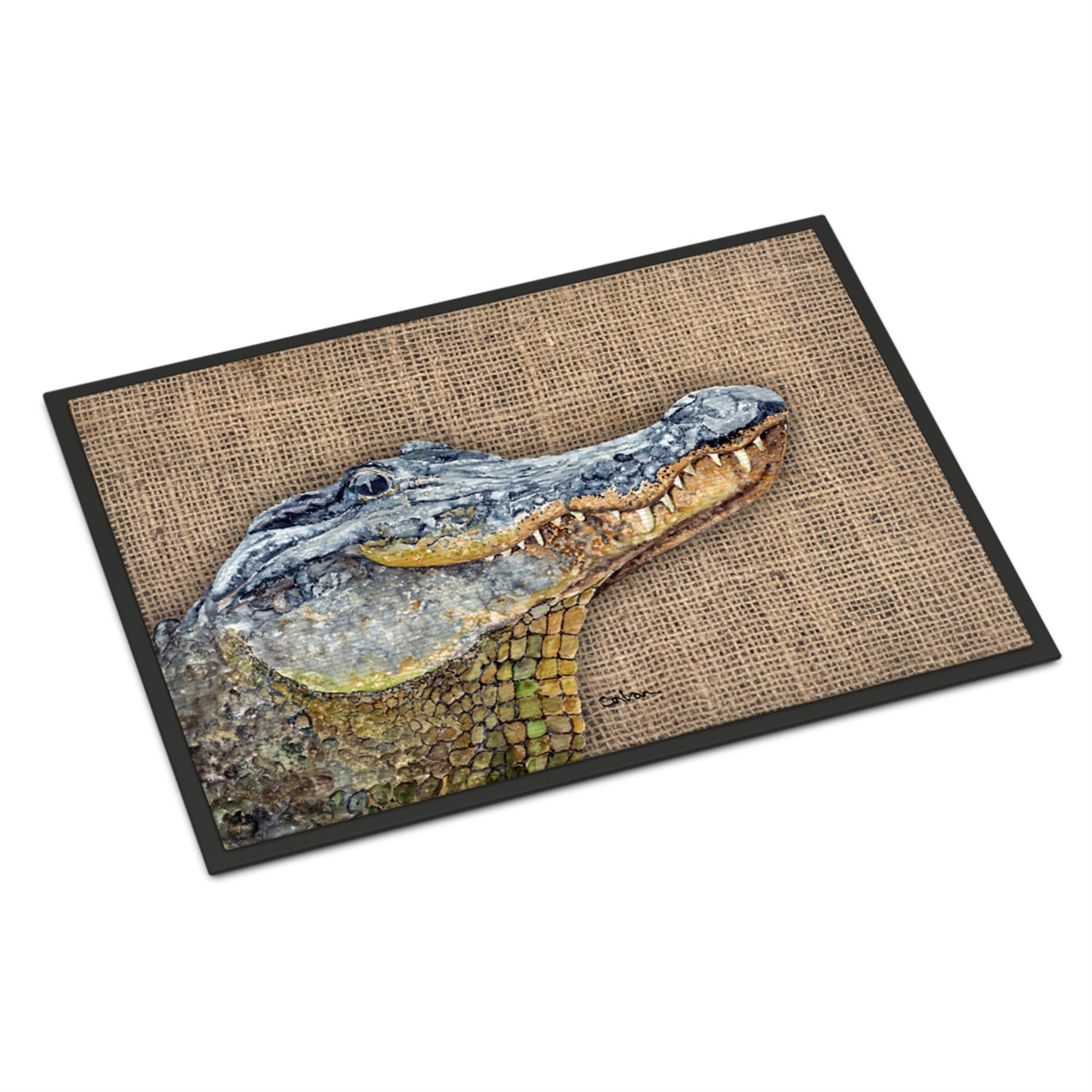 'Caroline'S Treasures 8733Jmat Alligator Indoor Or Outdoor Doormat, 24'''' X 36'''', Multicolor''