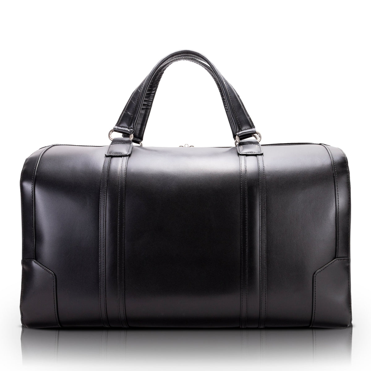 L Series | Kinzie | 20'' Carry-All Leather Duffel - Black