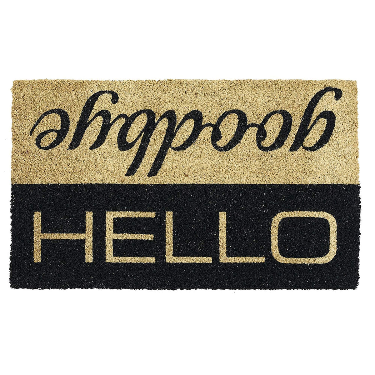 Dii Greetings Collection Natural Coir Doormat, 17X29, Hi!