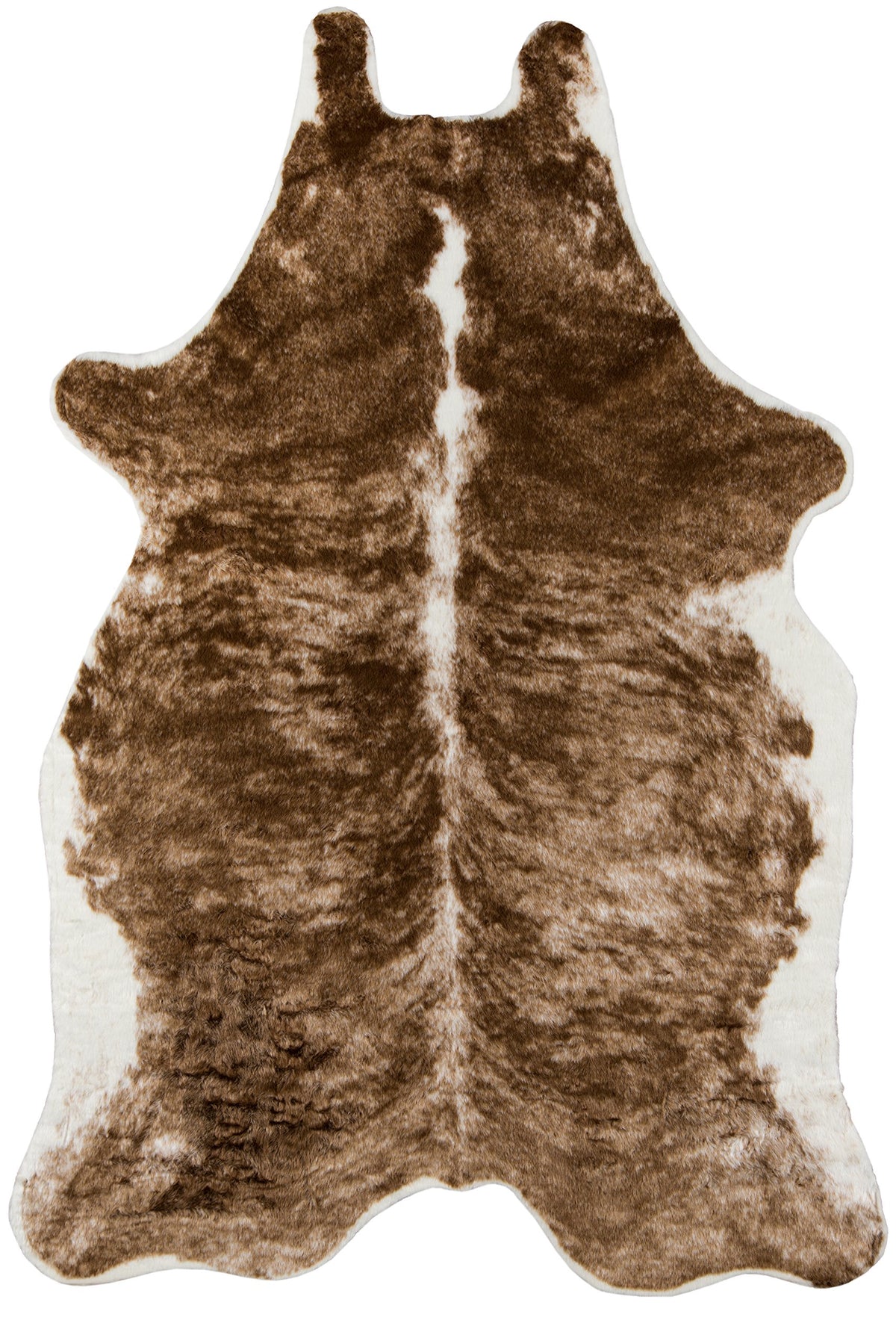 Erin Gates By Momeni Acadia Brindle Brown Faux Hide Area Rug 5'3'' X 7'10''