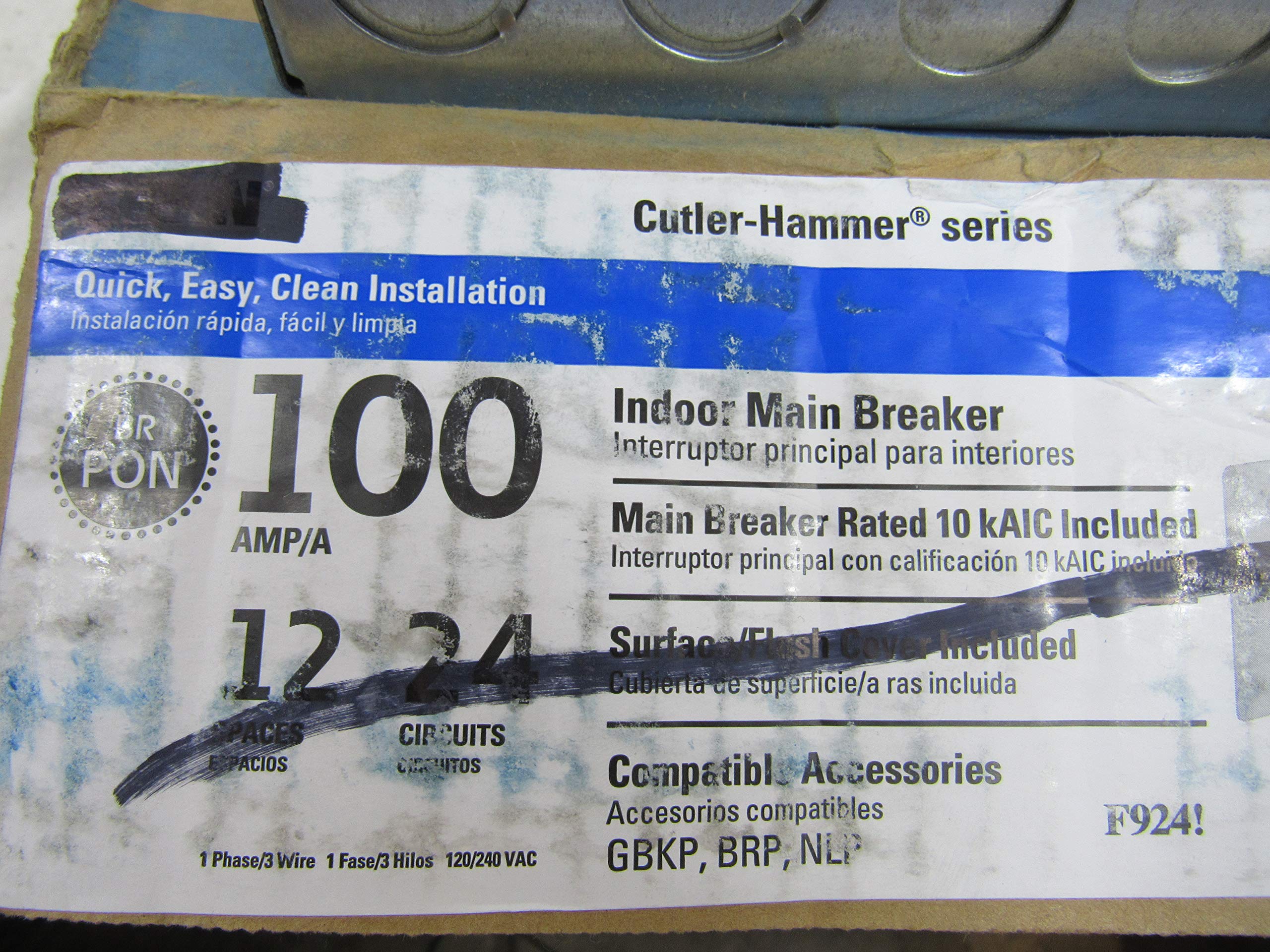 Eaton Load Ctr Main Brkr 100A