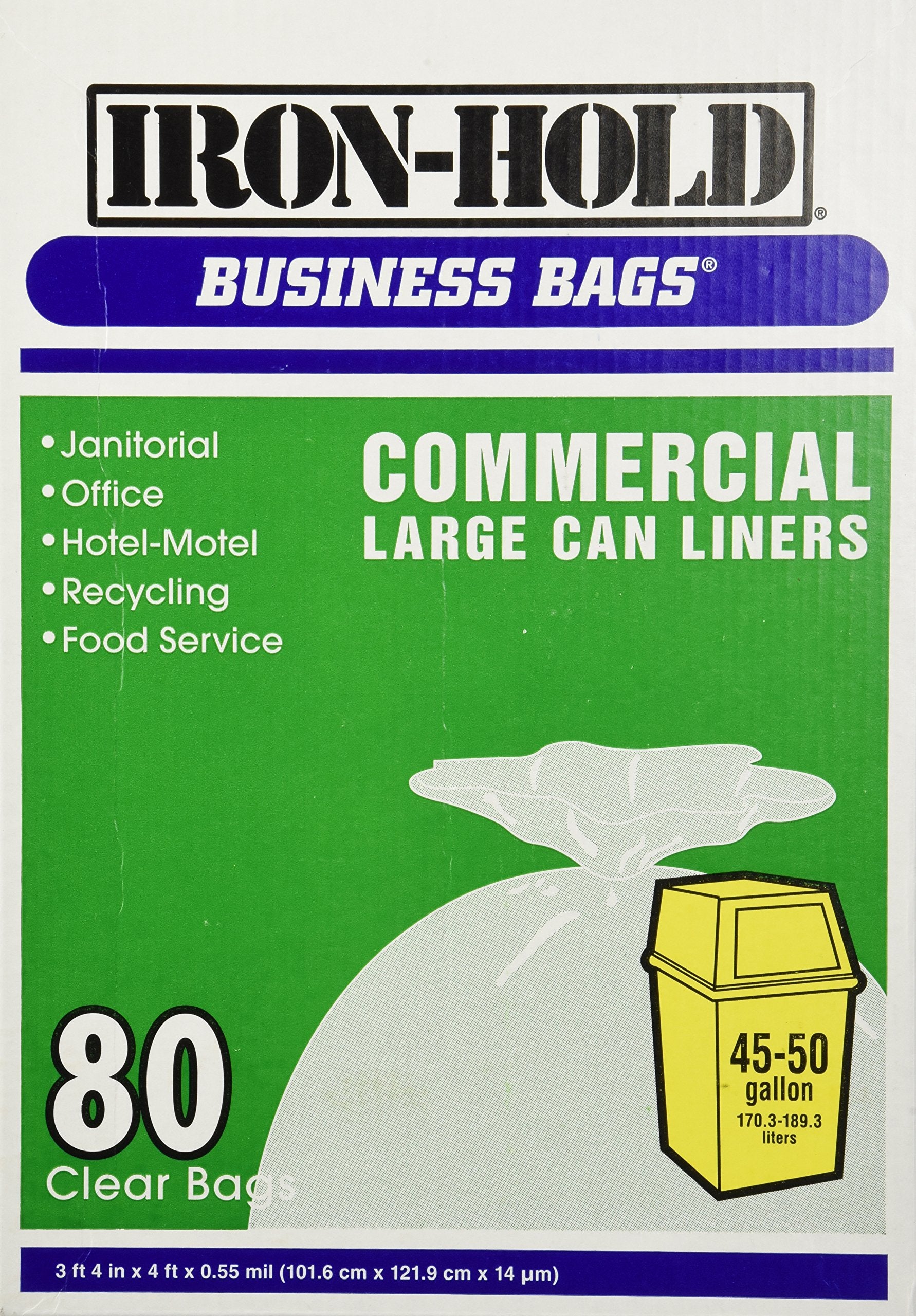 Business Bags Commercial Large Trash Can Liners (80 Ct.)