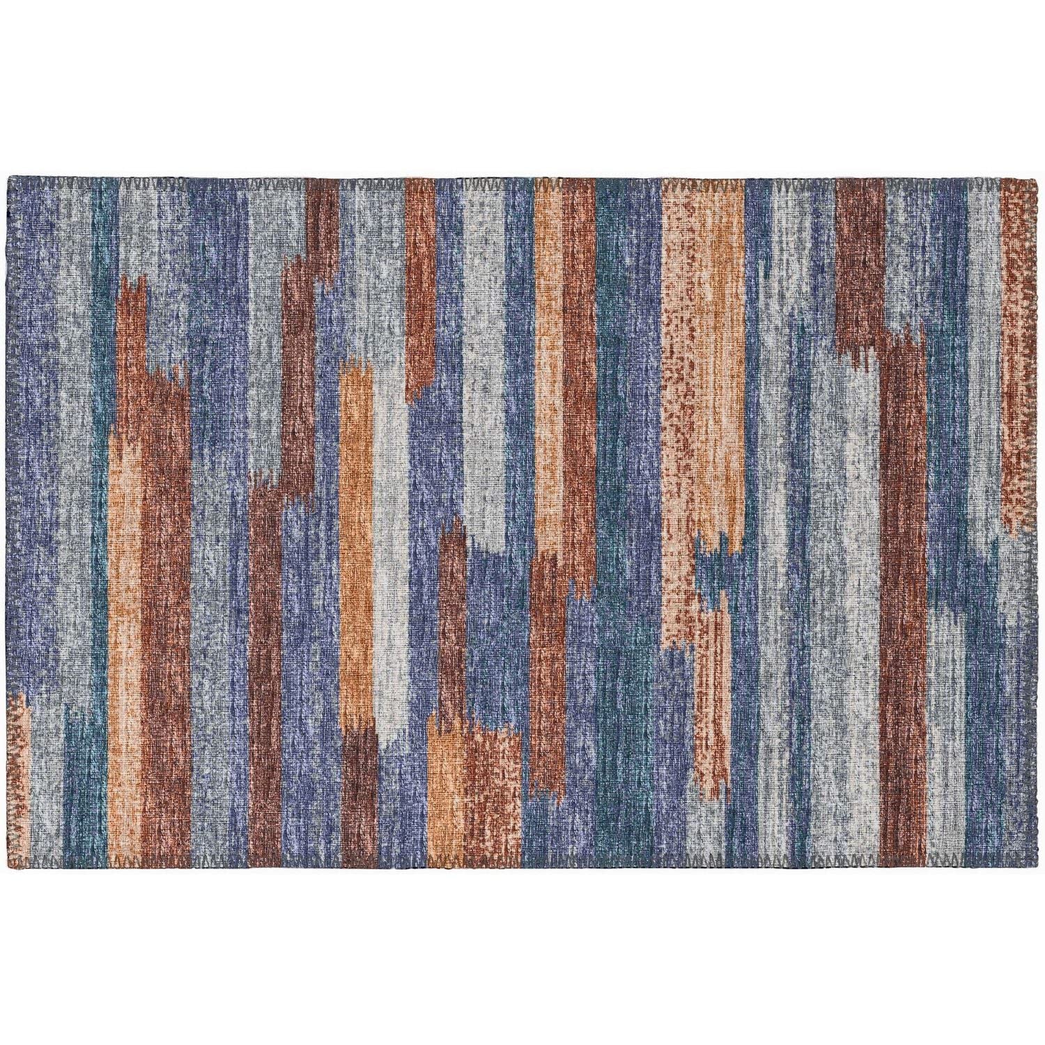 Sedona Sn8 Blue Transitional Rug Rectangle 9' X 12'