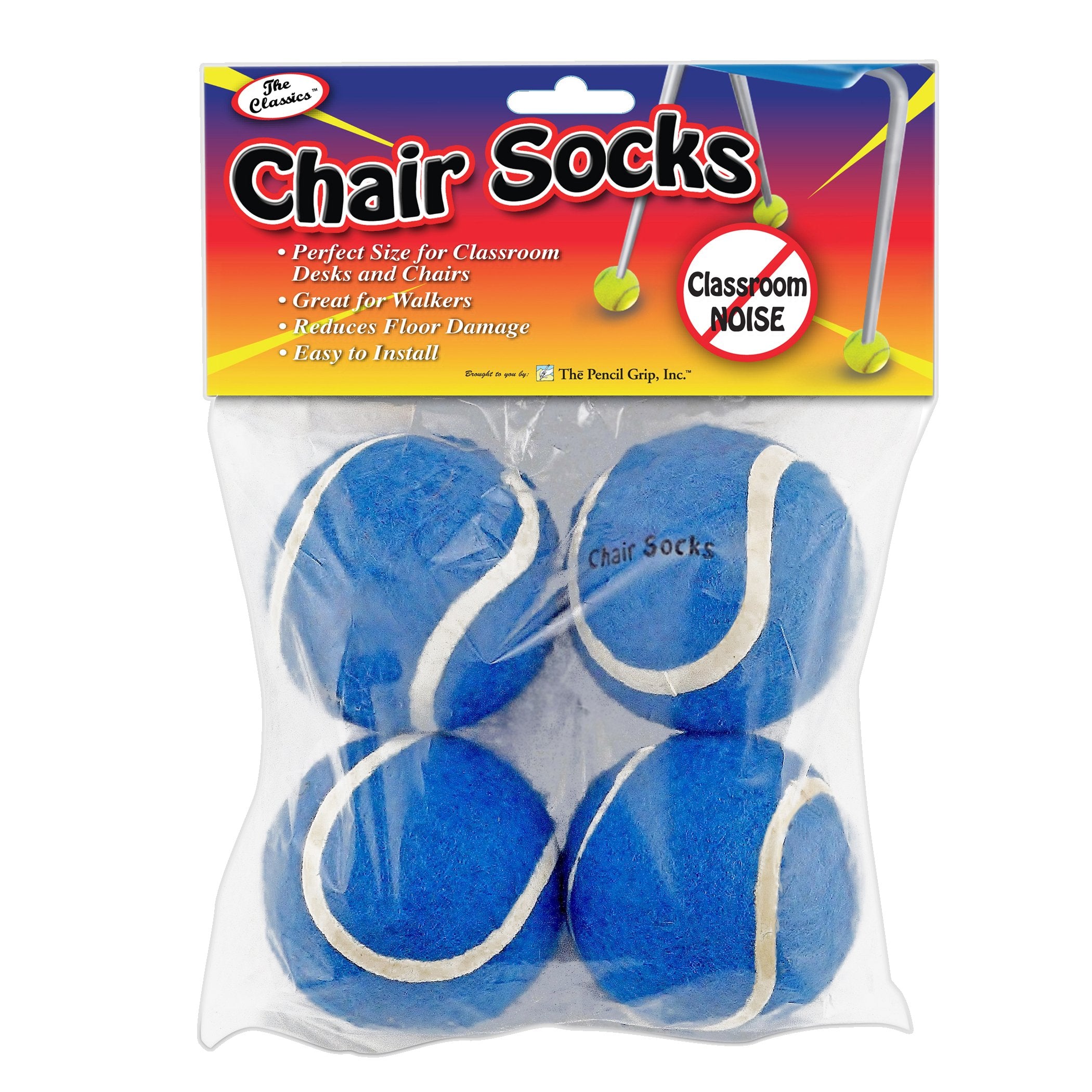 The Pencil Grip Tpg233-A1B1 Chair Socks (, Blue (Pack Of 144)