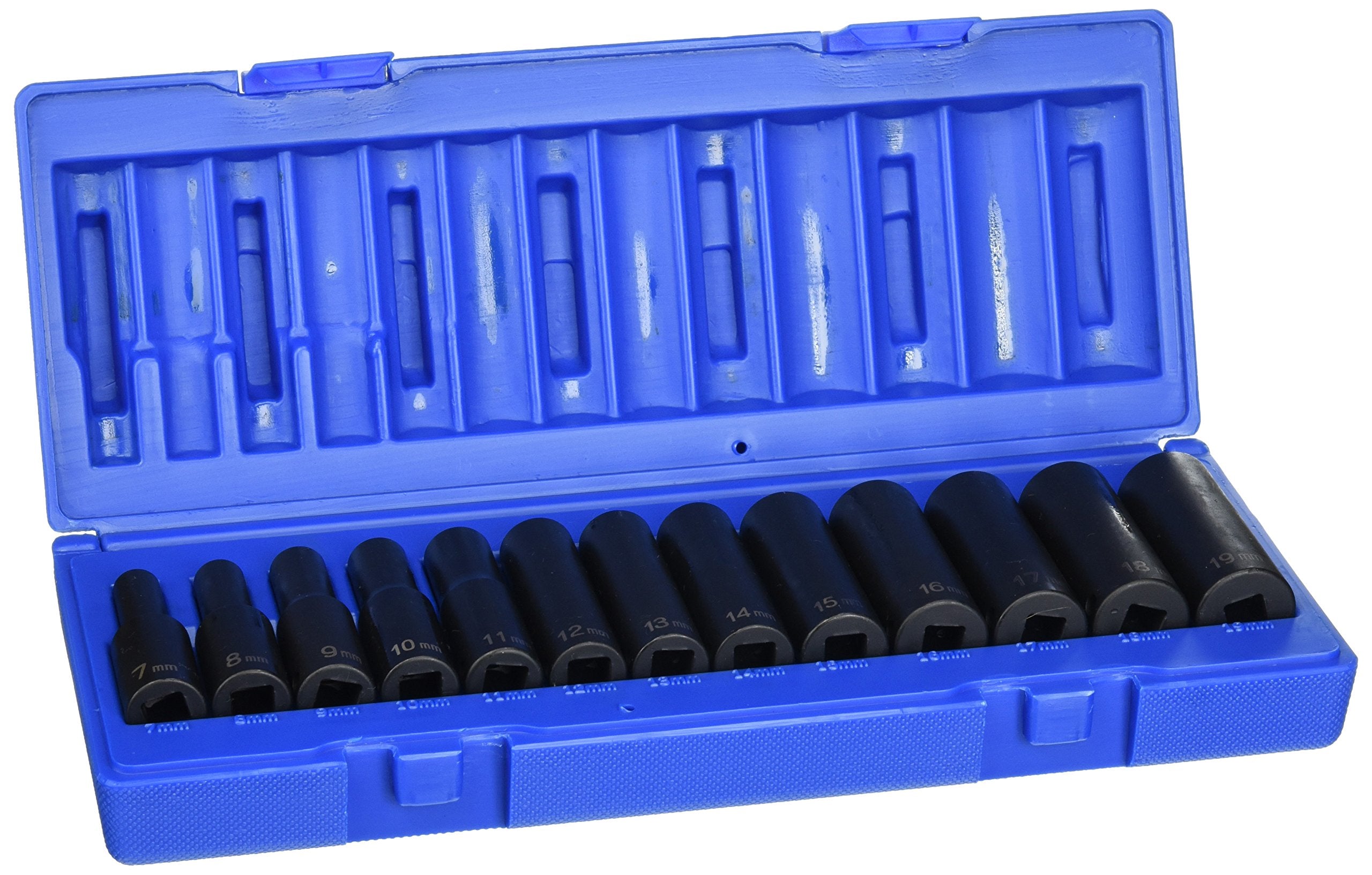 Grey Pneumatic (1203Md) 3/8'' Drive 13-Piece 12-Point Deep Metric Socket Set