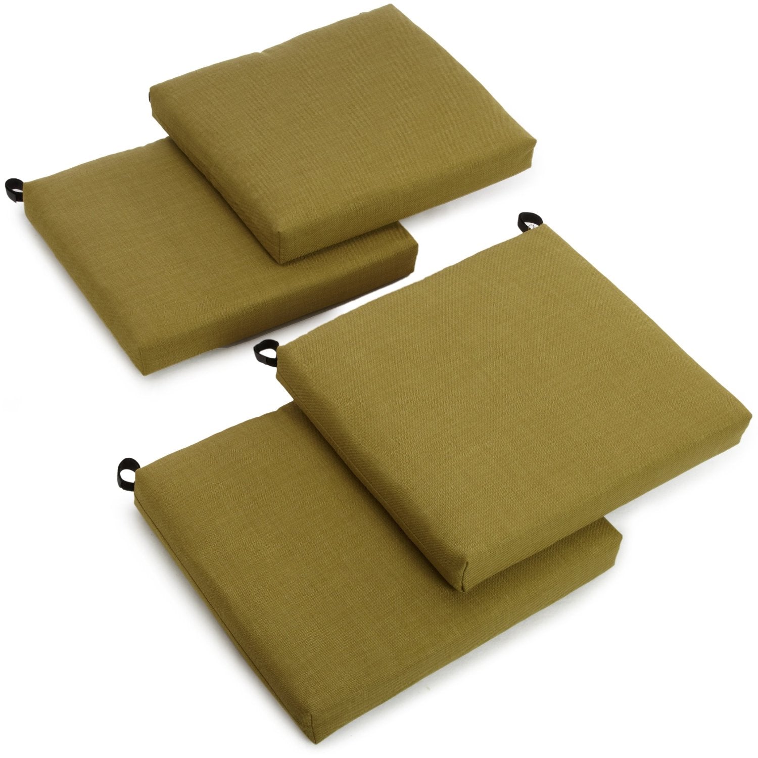 20-Inch By 19-Inch Spun Polyester Chair Cushion (Set Of Four) - Avocado