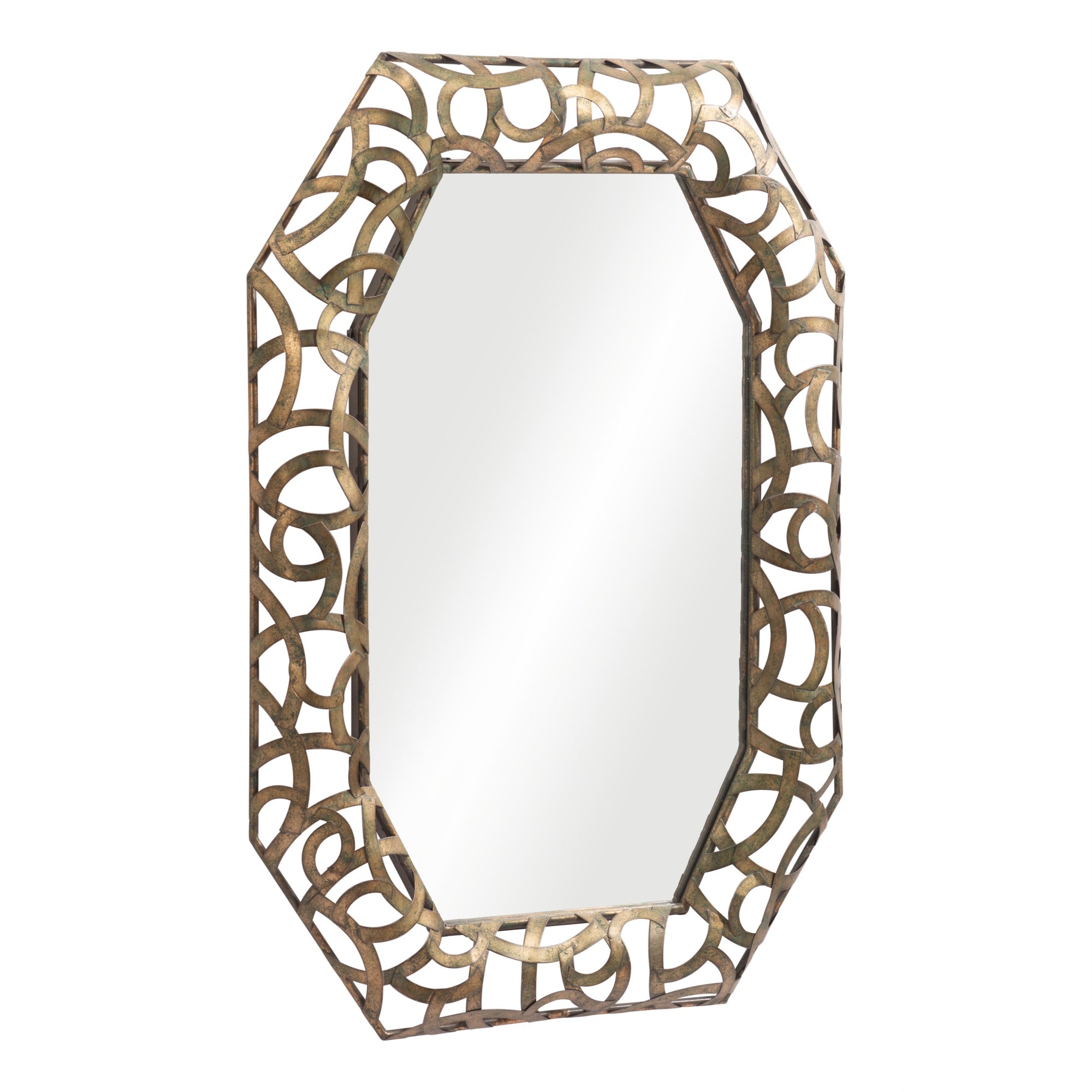 Kin Mirror Antique Gold