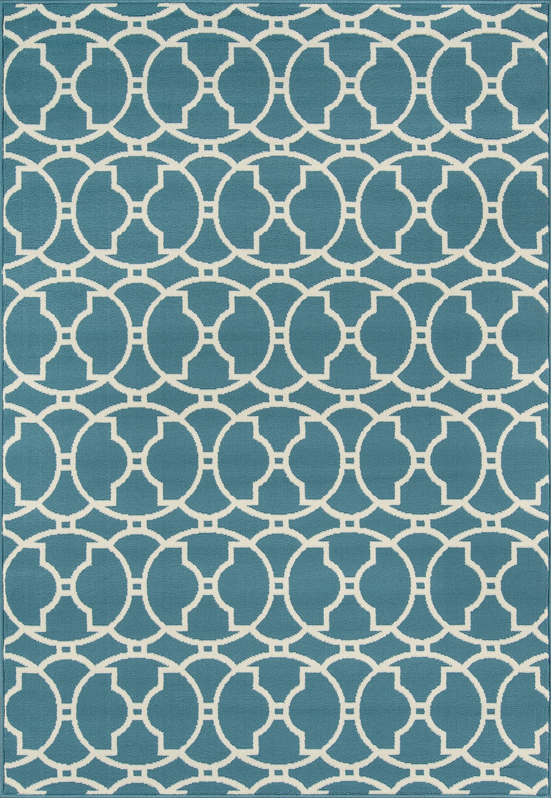 Momeni Rugs , Baja Collection Contemporary Indoor & Outdoor Area Rug, Easy To Clean, Uv Protected & Fade Resistant, 6'7'' X 9'6'