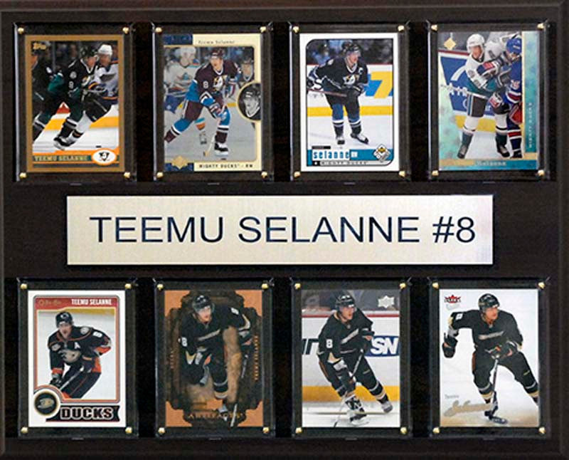 Nhl 12''X15'' Teemu Selanne Anaheim Ducks 8-Card Plaque