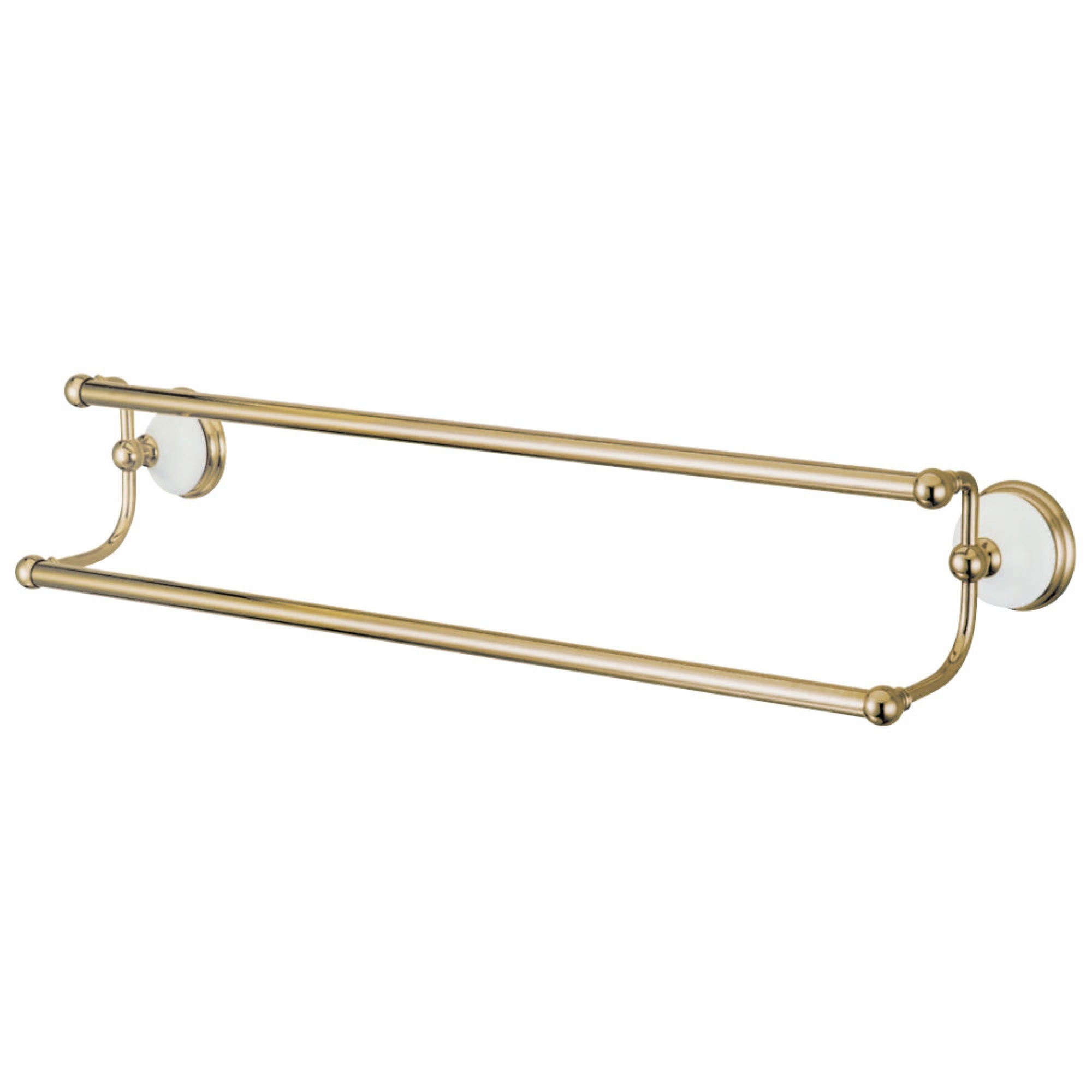Kingston Brass Ba1113Pb Victorian 24'' Dual Towel Bar, Polished Brass
