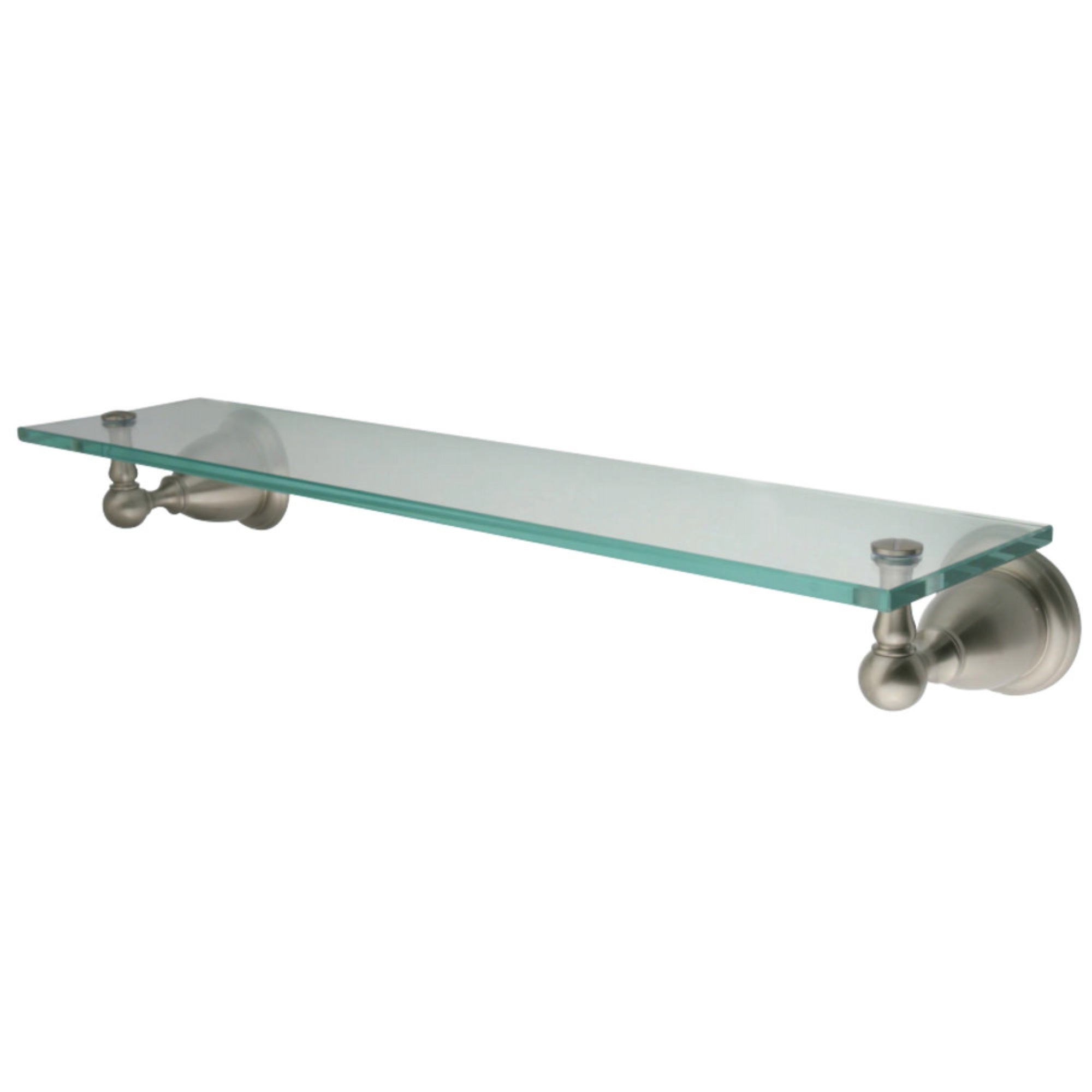Kingston Brass Ba1759Sn Heritage Cosmetic Glass Shelf, Brushed Nickel