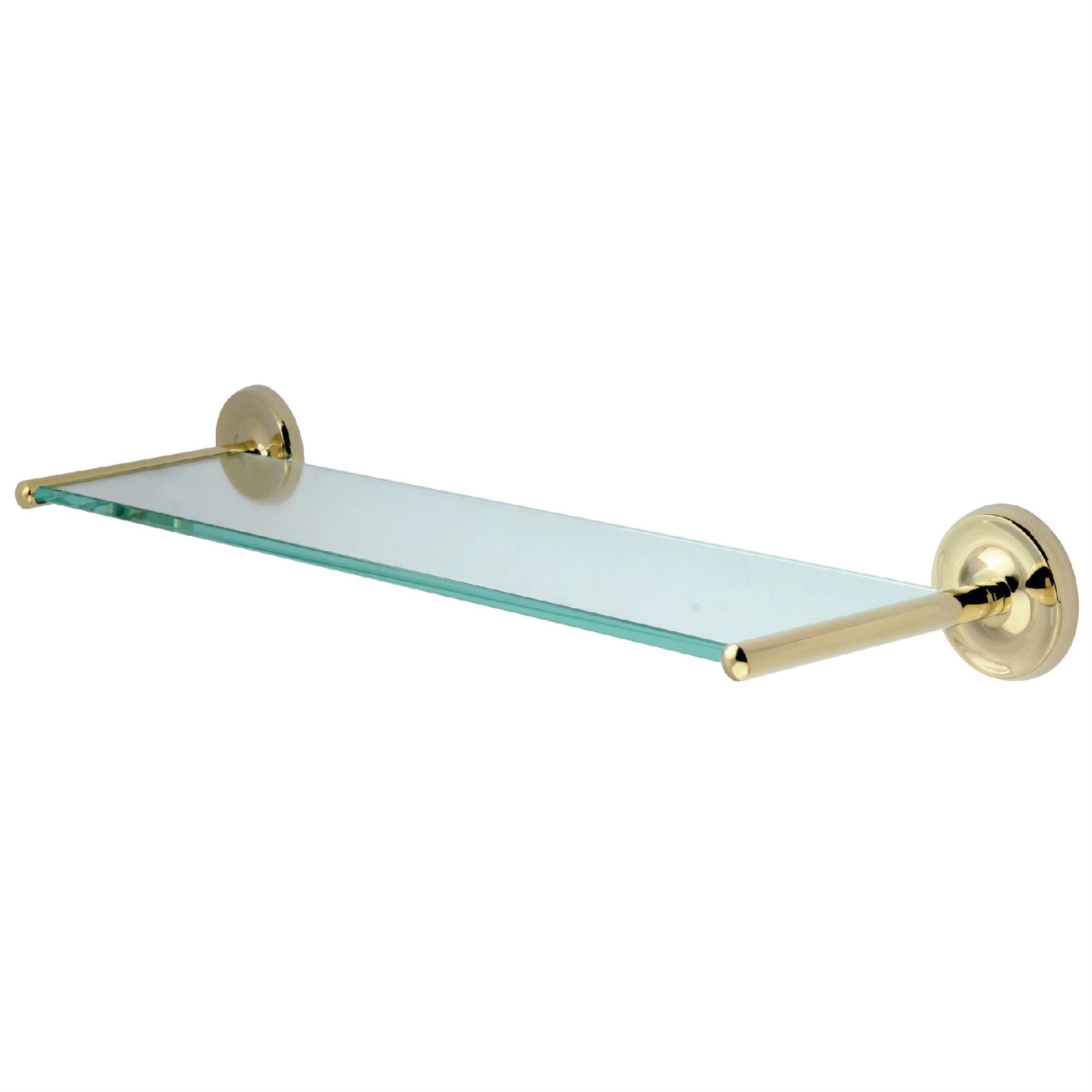 Kingston Brass Ba319Pb Classic Glass Shelf, Polished Brass