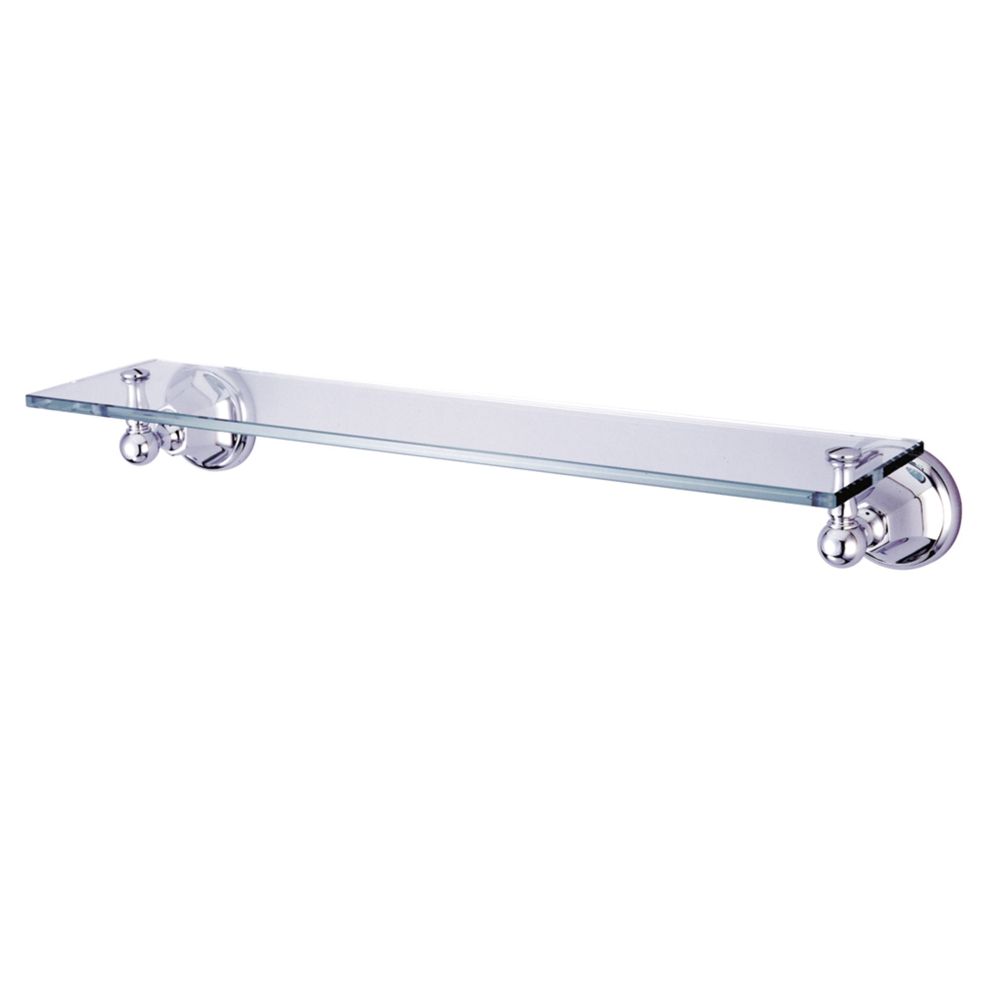 Kingston Brass Ba4819C Metropolitan Cosmetic Glass Shelf, Polished Chrome