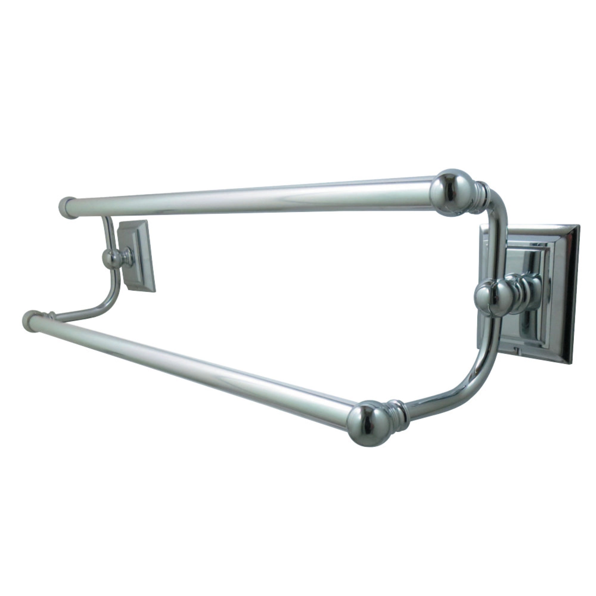 Kingston Brass Ba6013C Millennium 24'' Dual Towel Bar, Polished Chrome