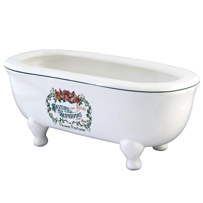 Aqua Eden Batubsrw Savon Superfins 8'' Double Ended Clawfoot Tub Decorative Soap Dish