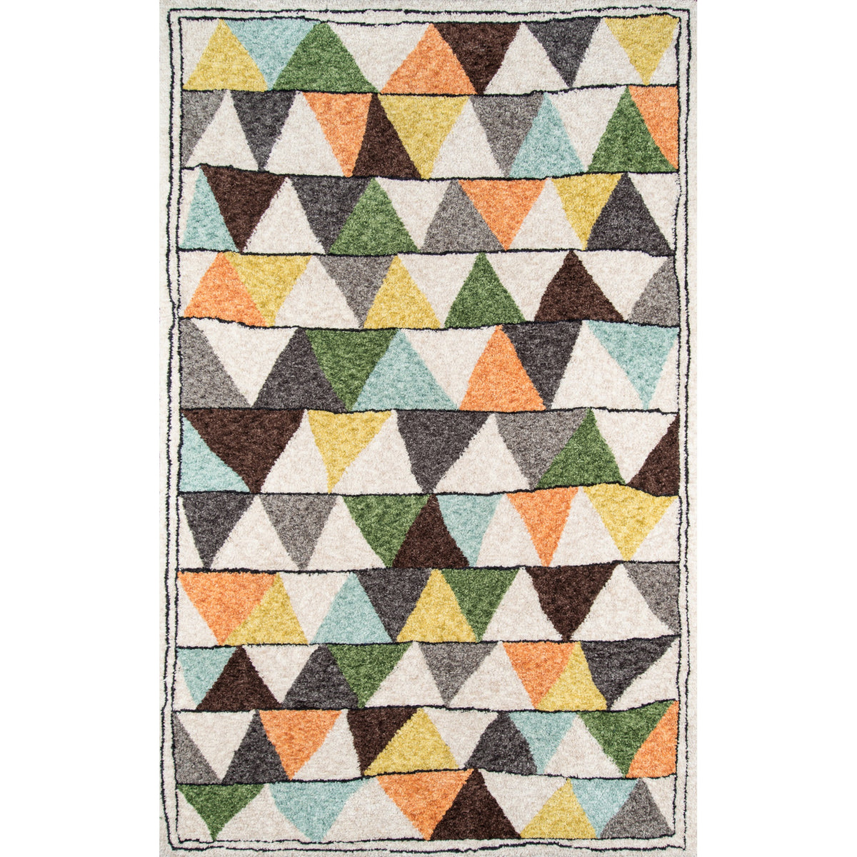 Novogratz Bungalow Bun-1 Multi Tri 3'6'' X 5'6''