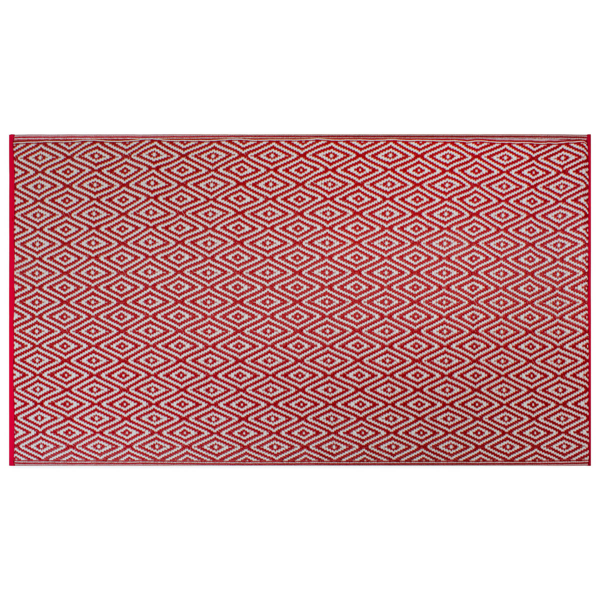 Dii Rust Diamond Outdoor Rug