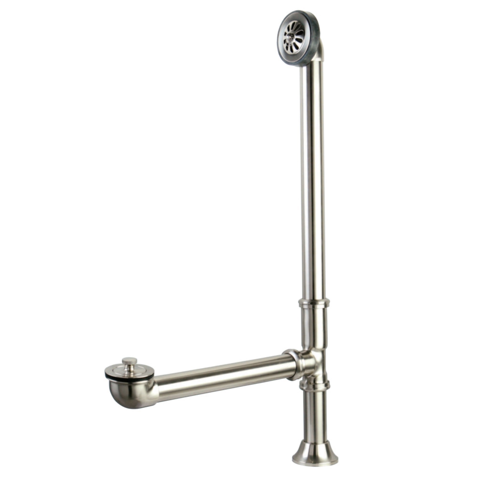Kingston Brass Cc2088 Clawfoot Tub Waste & Overflow Drain, Brushed Nickel