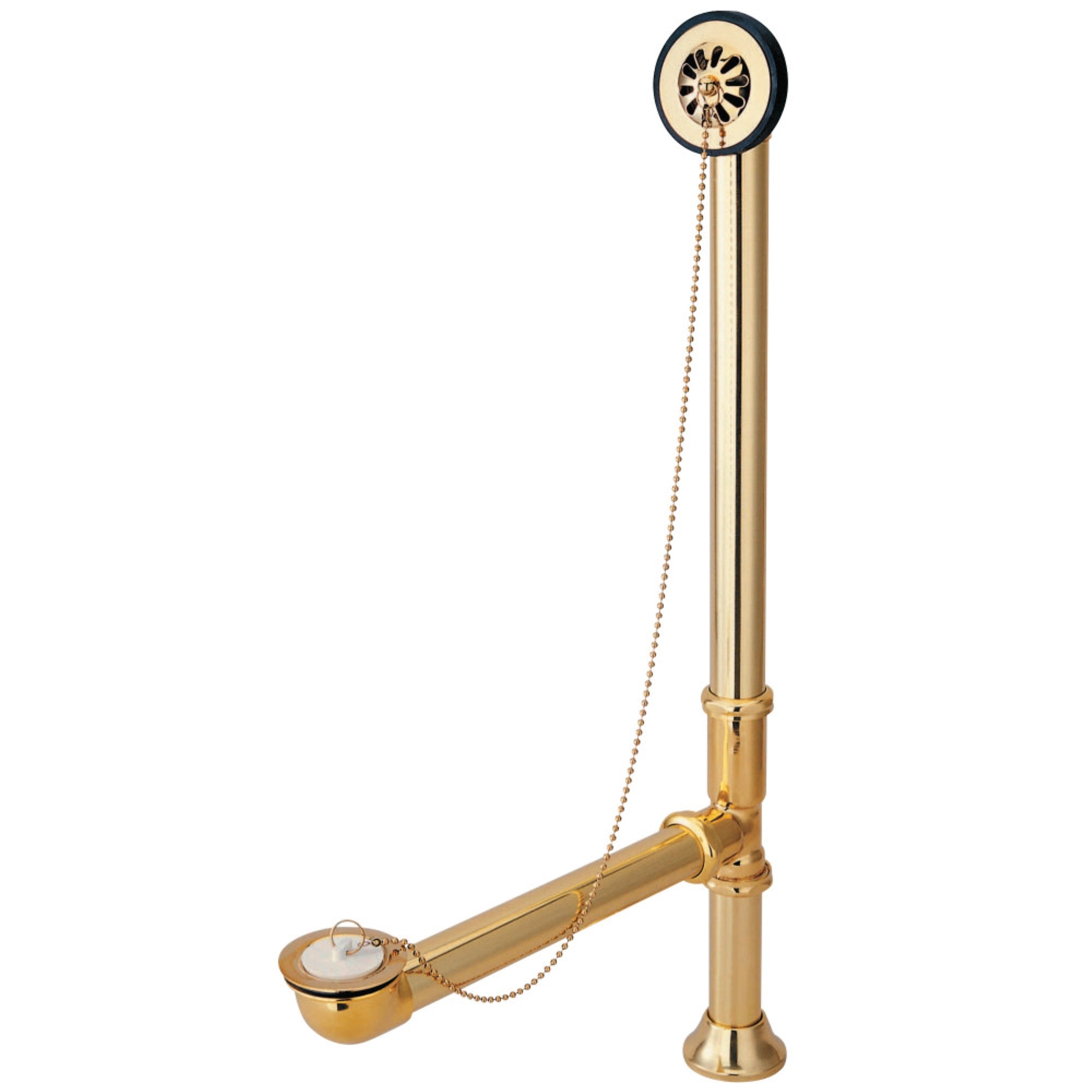 Kingston Brass Cc2092 Clawfoot Tub Waste & Overflow Drain, 20 Gauge, Polished Brass