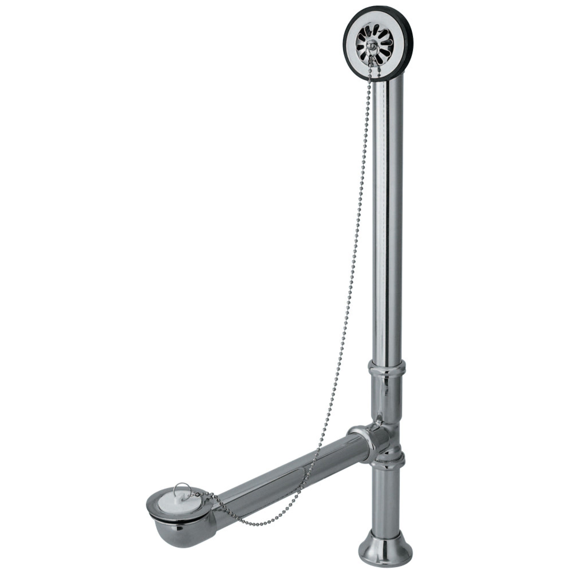 Kingston Brass Cc2098 Clawfoot Tub Waste & Overflow Drain, 20 Gauge, Brushed Nickel