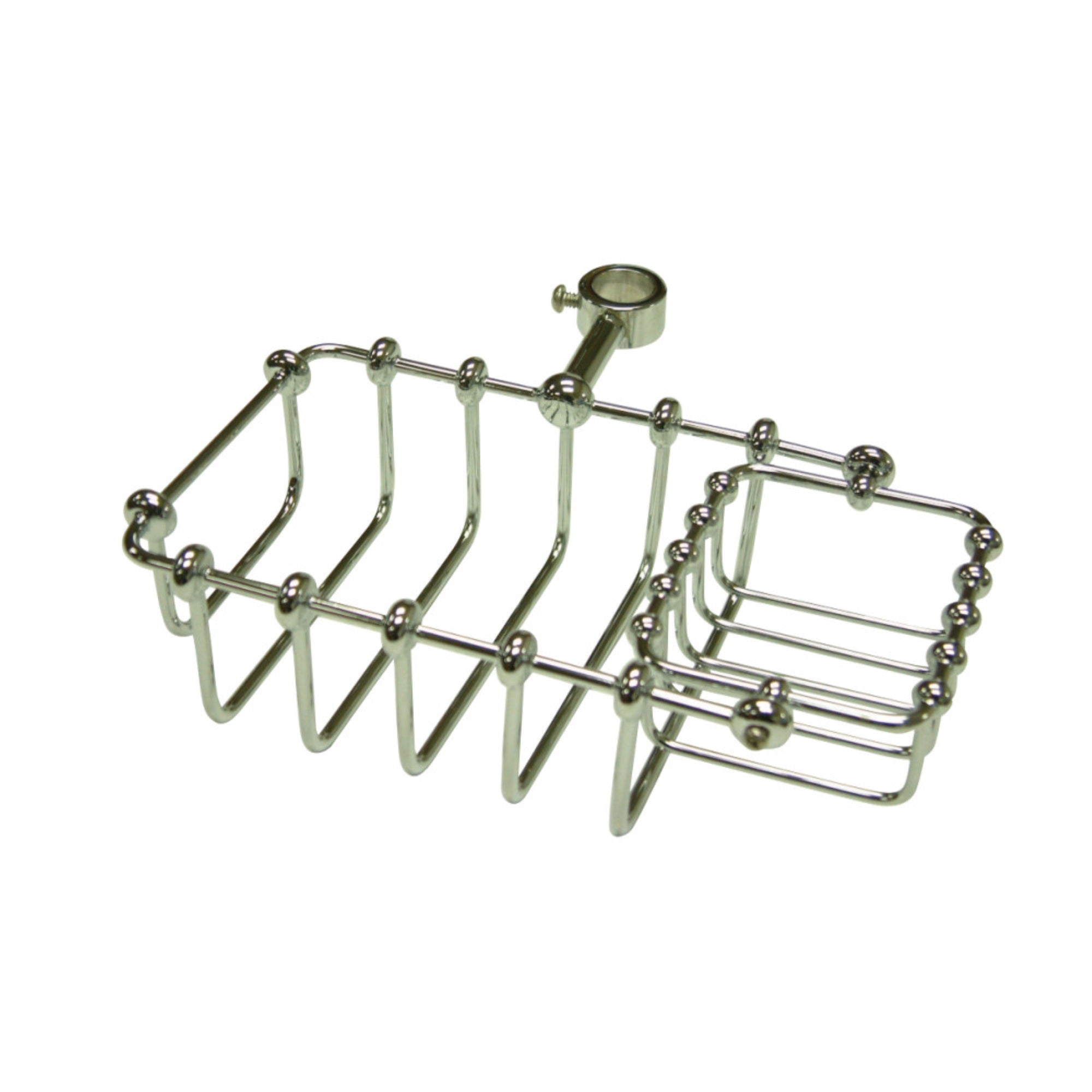 Kingston Brass Cc2141 7'' Riser Mount Soap Basket, Polished Chrome